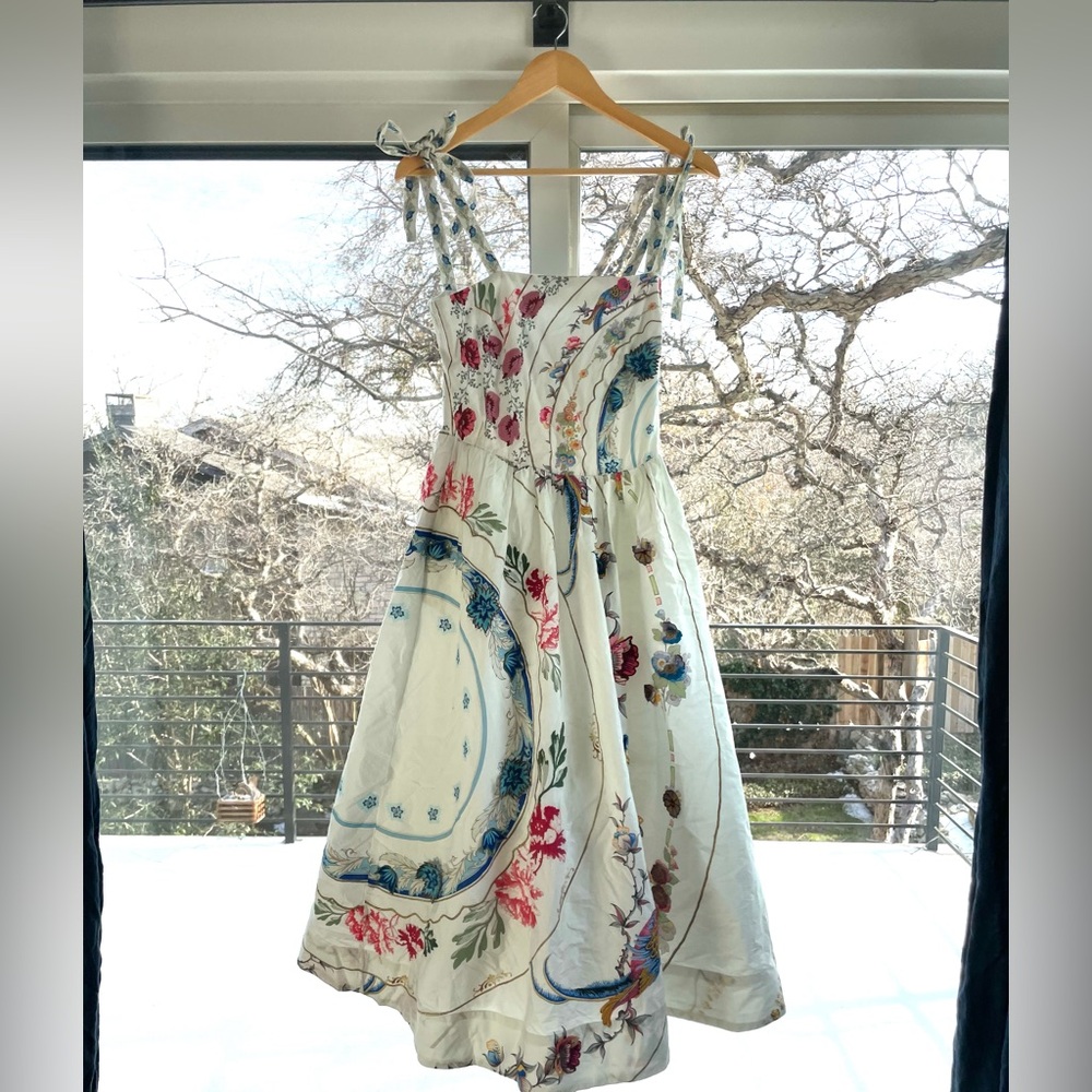 Maeve Multicolor Floral Midi Dress